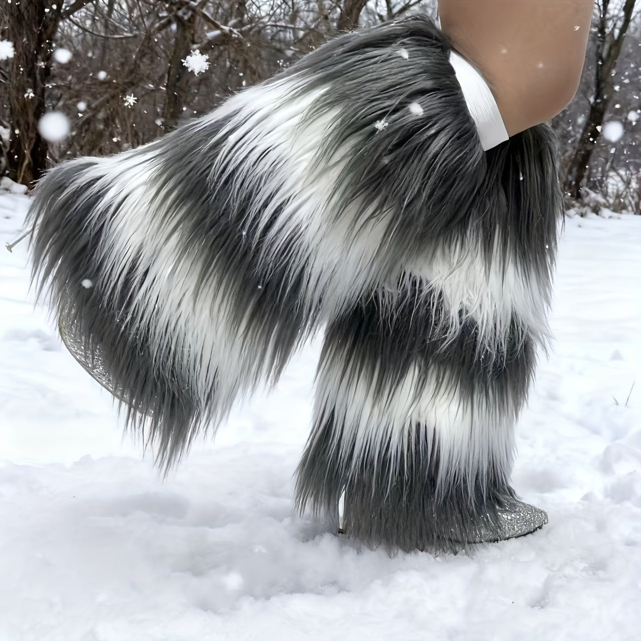 1 Pair of Autumn-Winter Snowscape