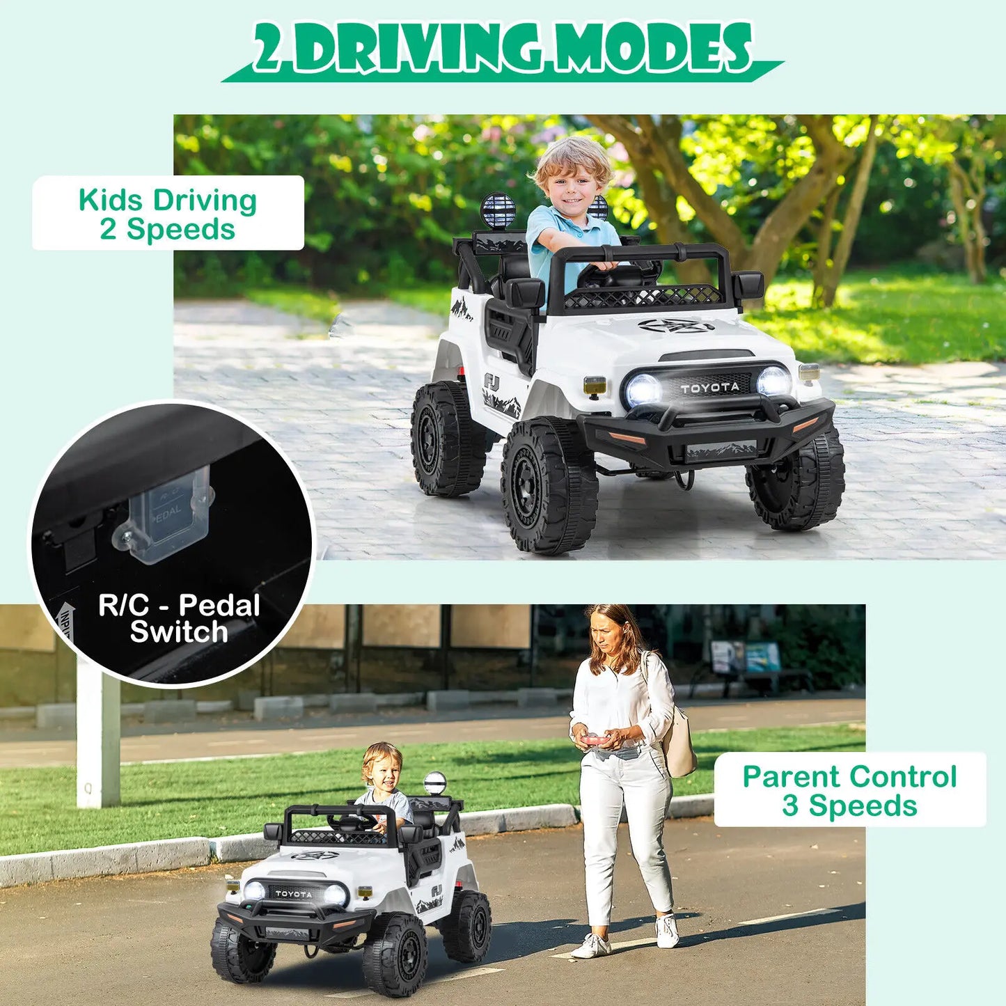 DORTALA Kids 12V Licensed Electric Car Toddlers Ride on Toy Truck w/ Remote Control