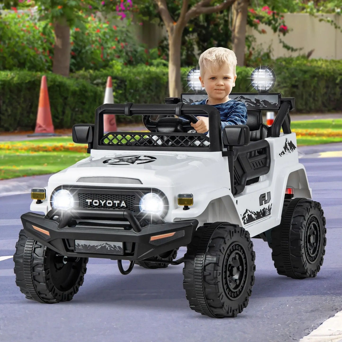 DORTALA Kids 12V Licensed Electric Car Toddlers Ride on Toy Truck w/ Remote Control