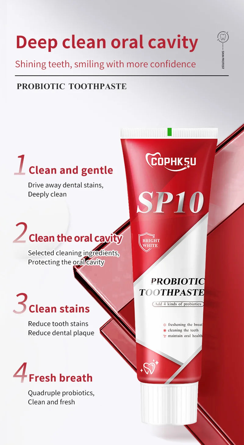 SP-10 Probiotic Toothpaste Whitens Teeth & Freshens Breath