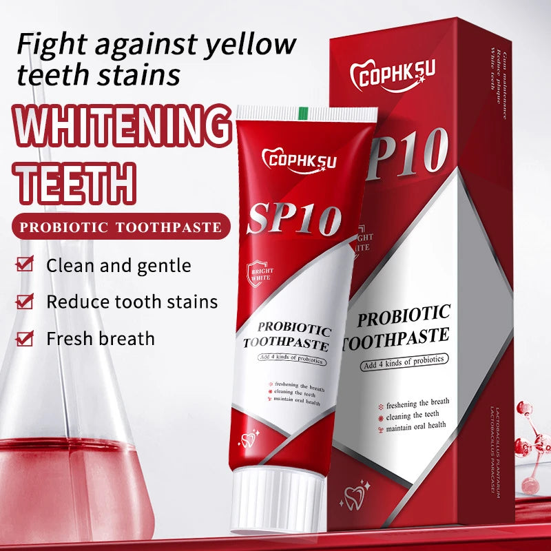 SP-10 Probiotic Toothpaste Whitens Teeth & Freshens Breath