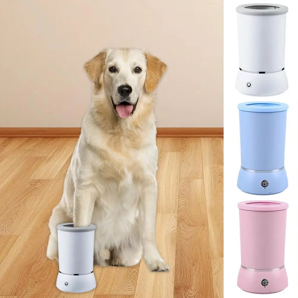 Portable Dog Paw Washer Automatic Pet Paw Cleaner Electric Paw Massager USB Rechargeable Designed for Small Medium Dogs Cats