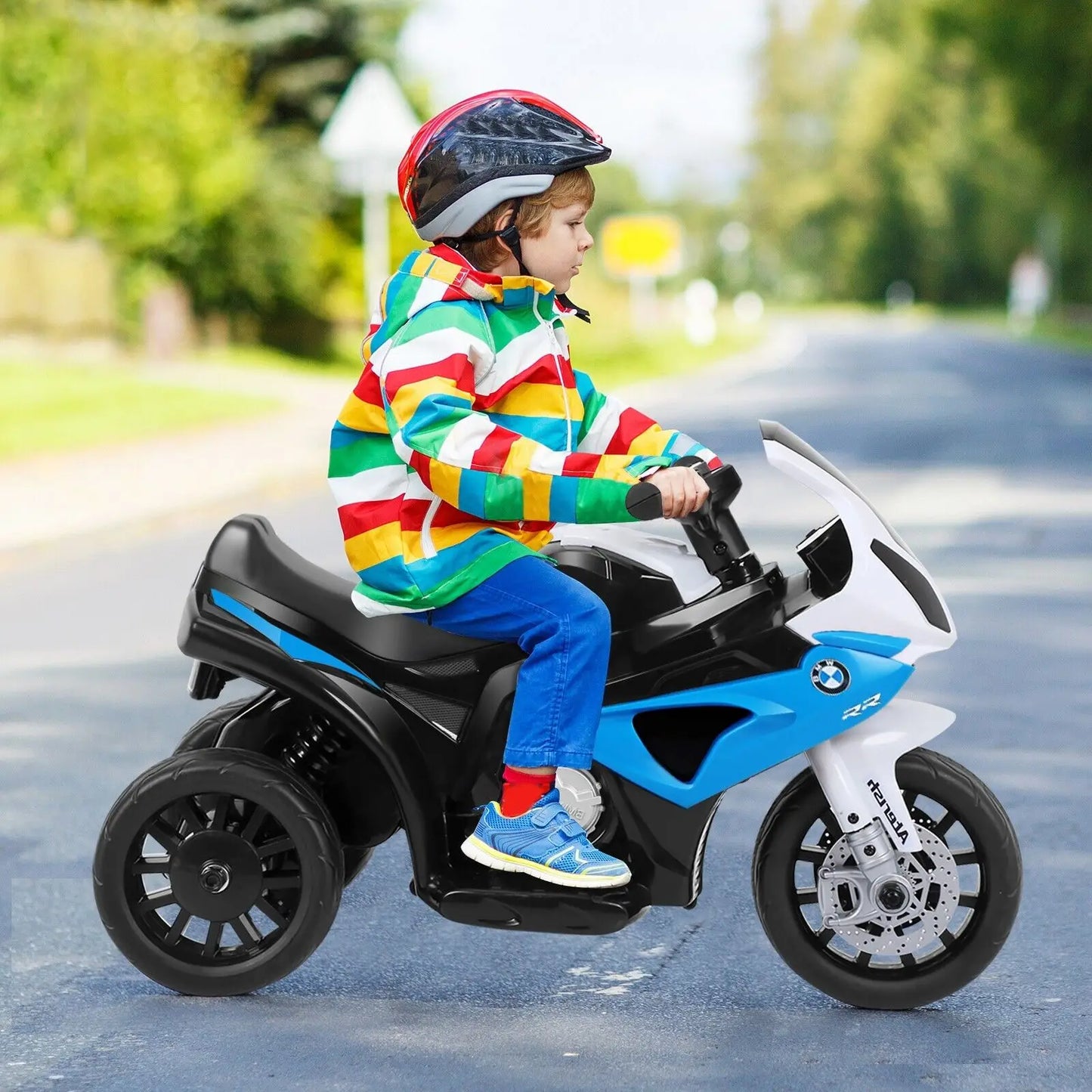 DORTALA Kids Electric Motorbike 6V Battery Powered Ride on Motorcycle with Head Light