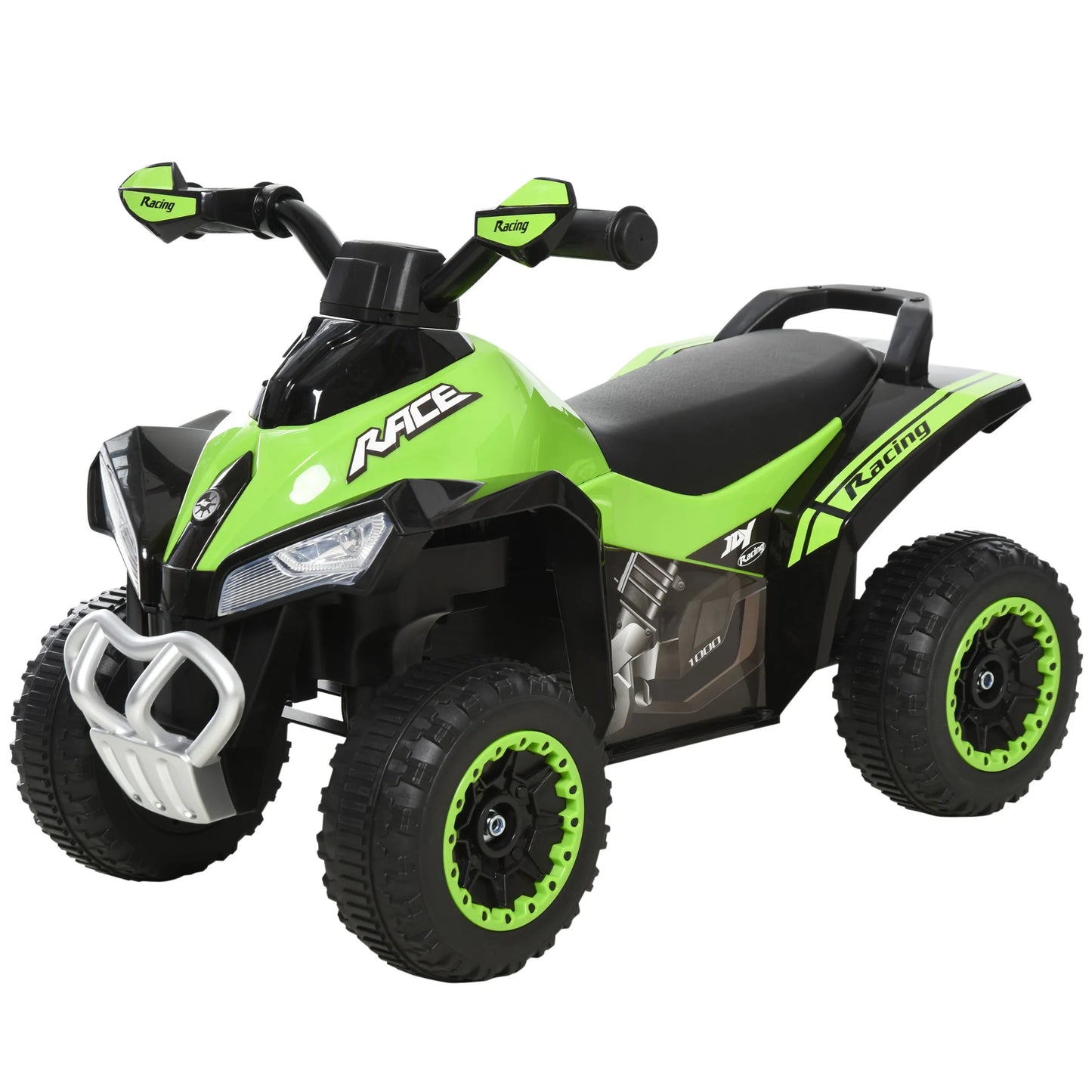 HOMCOM No Power Quad Toddler Ride on Car Foot-to-Floor Sliding