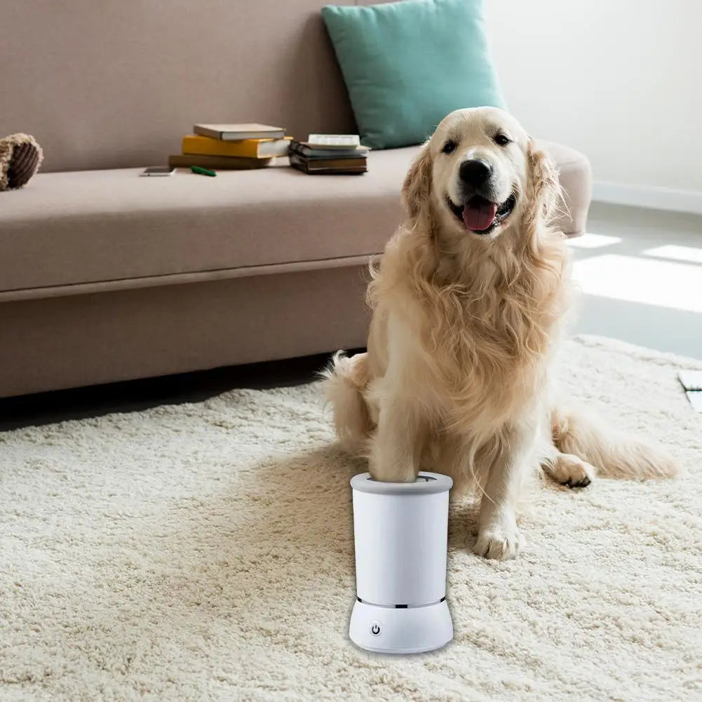 Portable Dog Paw Washer Automatic Pet Paw Cleaner Electric Paw Massager USB Rechargeable Designed for Small Medium Dogs Cats