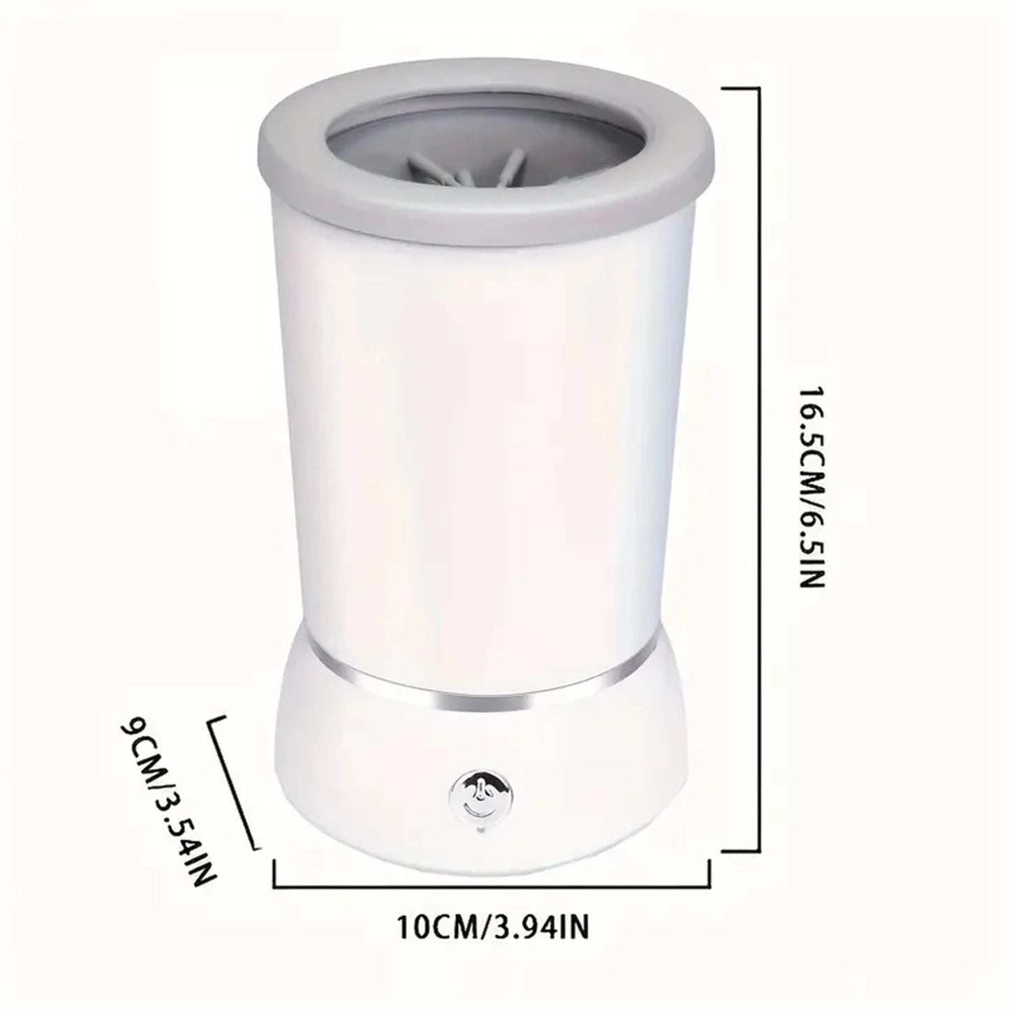 Usb Rechargeable Dog Paw Cleaner, Detachable Automatic Pet Claw Cleaner And Massager, With Silicone Bristles