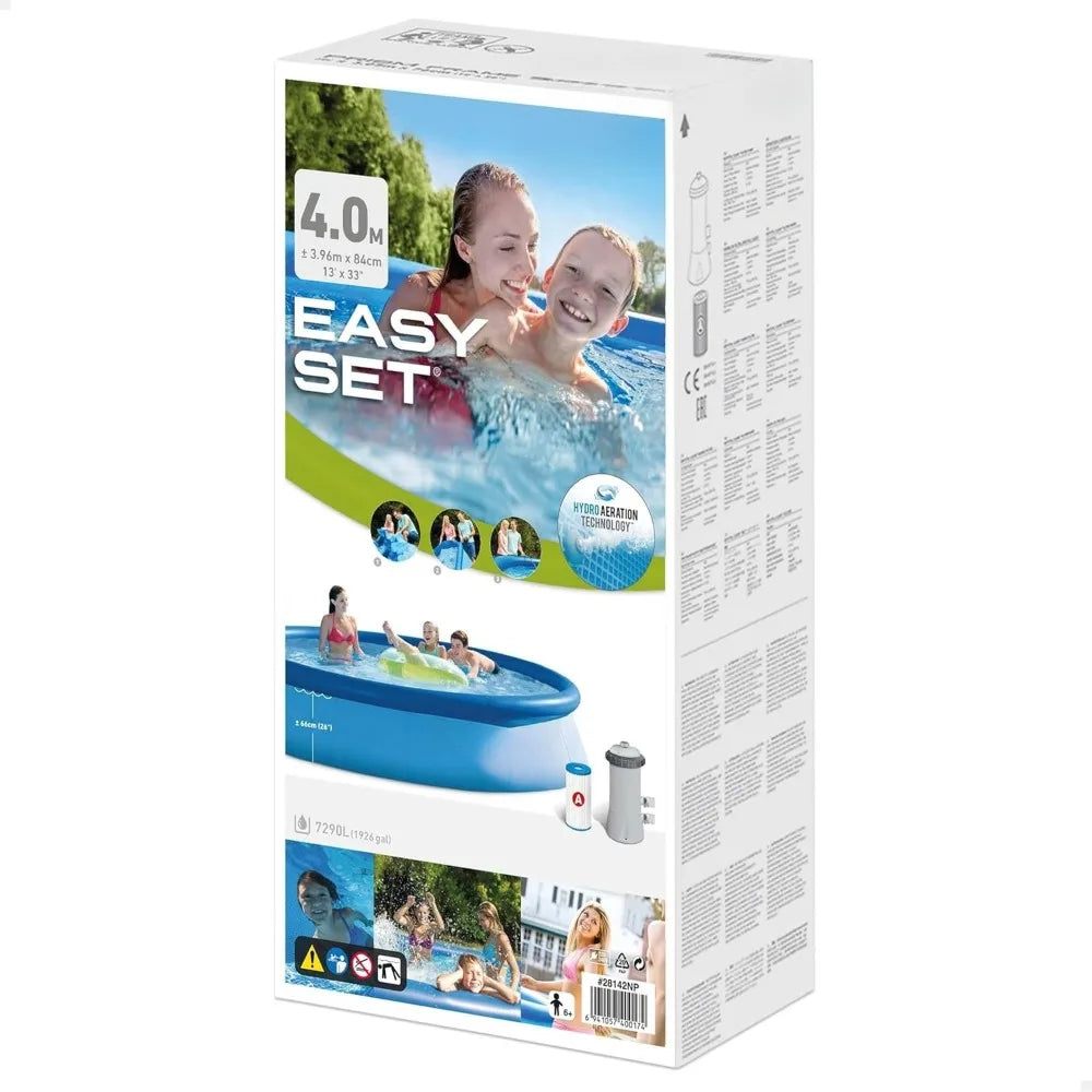 Large Round Simple Set Up Pool - 13 Ft X 33 in With Filter Pump