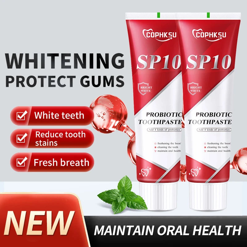 SP-10 Probiotic Toothpaste Whitens Teeth & Freshens Breath