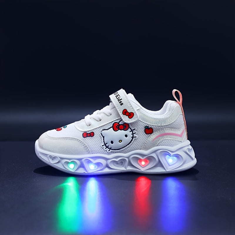 Girls' Glow-In-The-Dark Sneakers with Lights