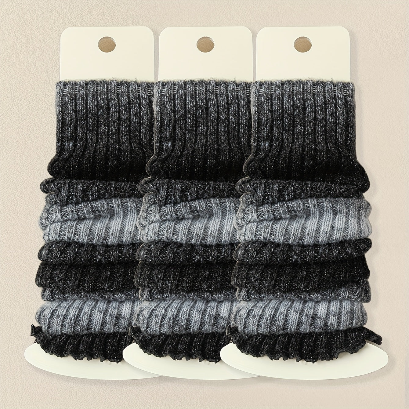 3 Pairs Women'S Thickened Leg Warmers