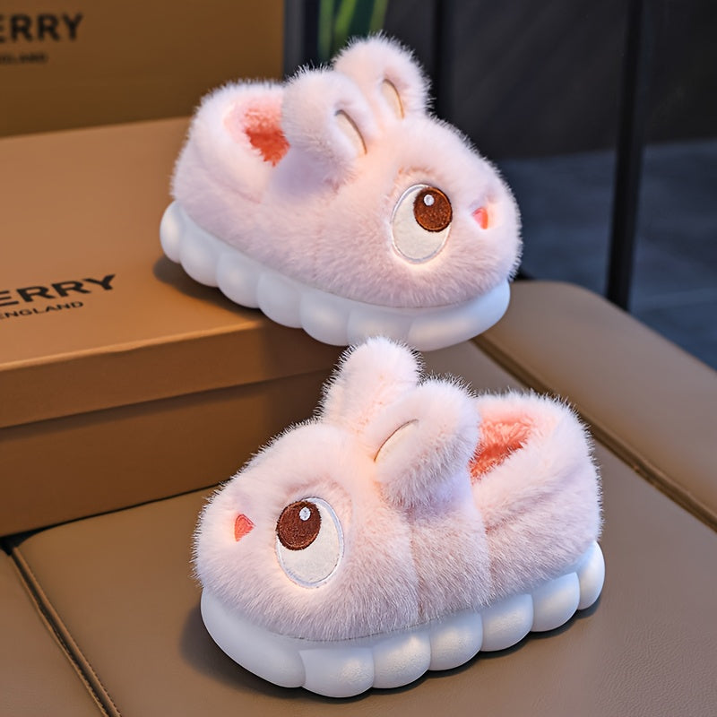 1 Pair Youngsters' Plush Bunny Slippers