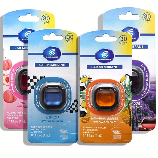 30-Day Long-Lasting Vent Clip Car Air Freshener - Effective Odor Eliminator with Essential Oil Scent, Non-Toxic Fragrance Source, Compact 0.14 oz Size, Easy to Use, and Fresh Car Smell Guaranteed