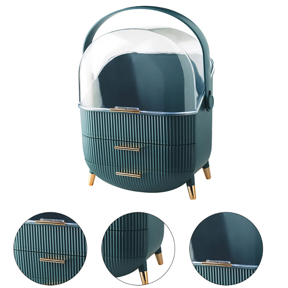 Multi-Function Make Up Case Dustproof Cosmetic Storage Box,