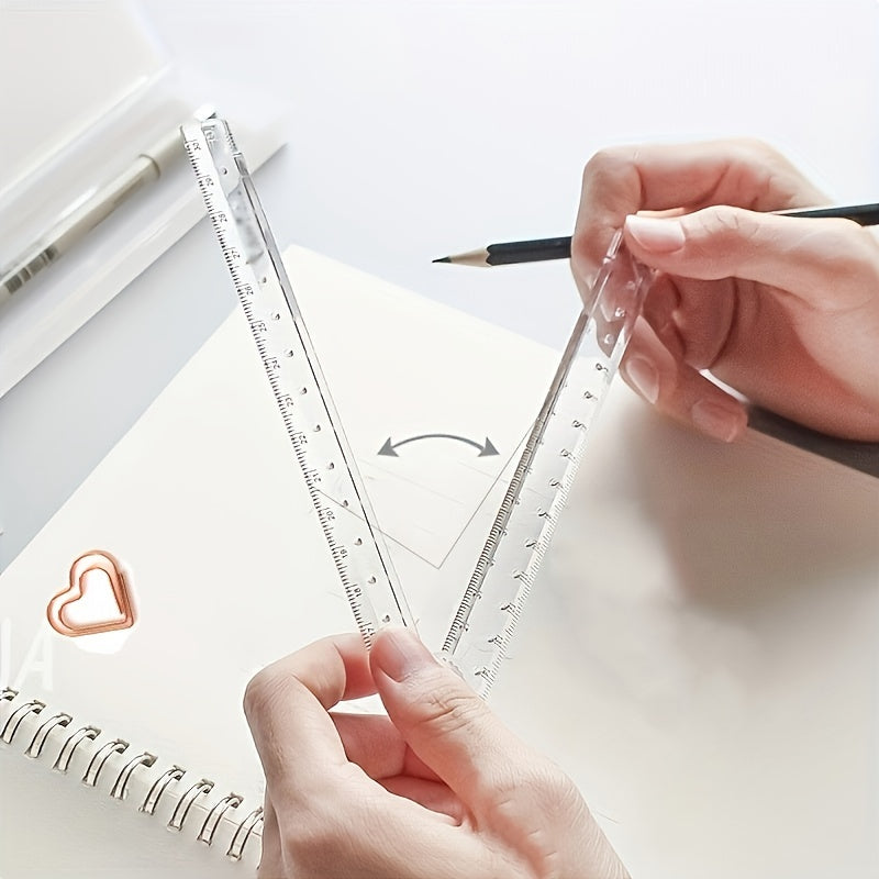 Shatterproof Transparent Folding Ruler