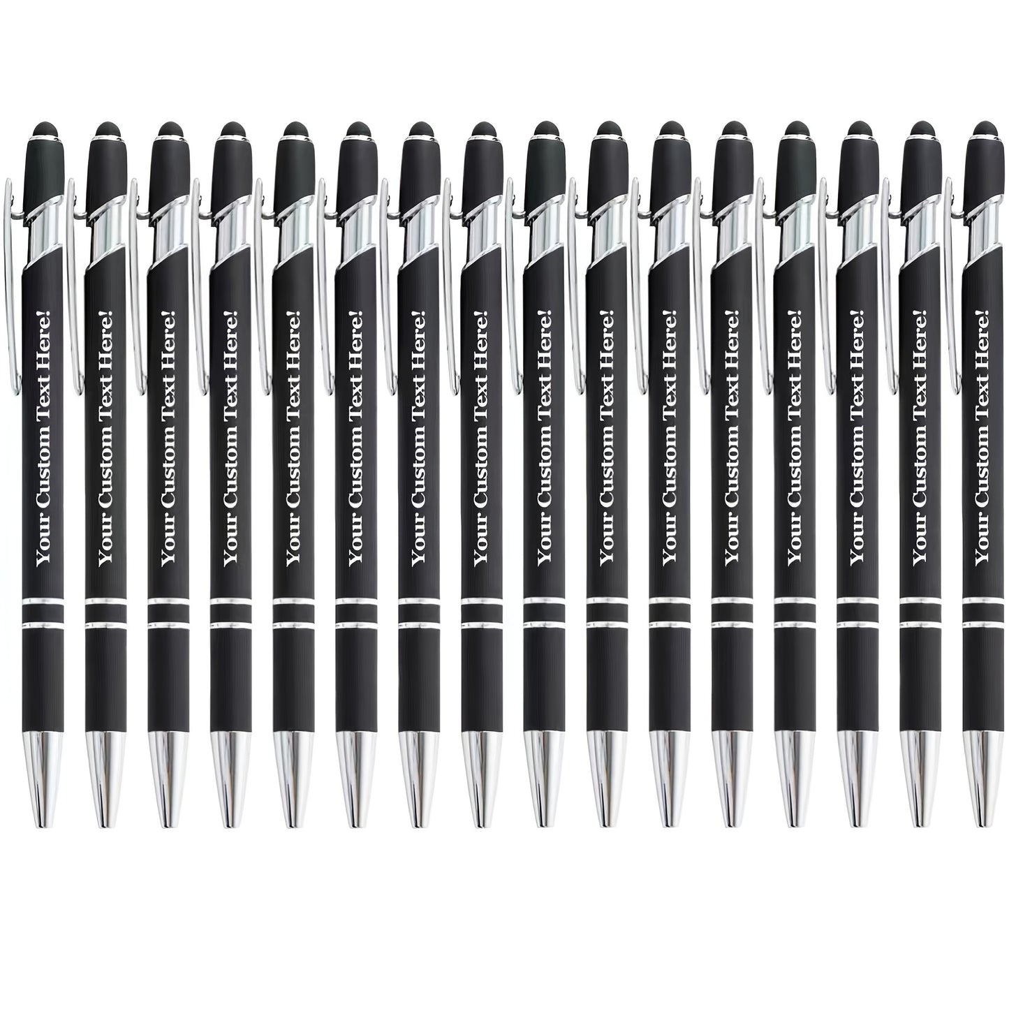 8pcs/16pcs/24pcs Round Metal Retractable Ballpoint Pen Set | Smooth Writing Experience, Medium Tip, Suitable for Office, School, Diary and Art Projects, with Personalized Touch