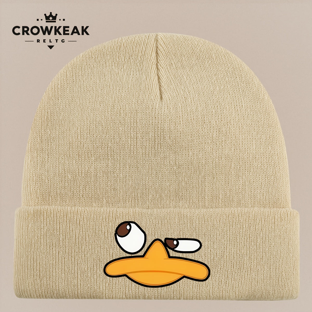 Angry Duck Face Winter Beanie Hat