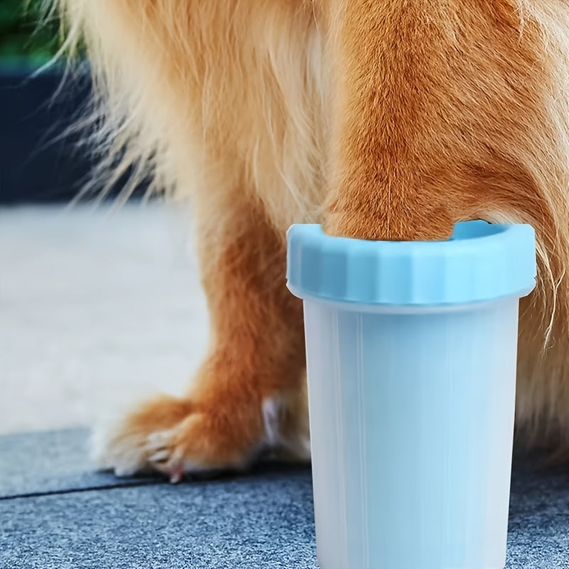 [Magic Pet Cleaner] Portable Automatic 1pc Silicone Pet Foot Washing Cup | Dog & Cat Paw Cleaner, Magic Beauty Cleaning Wipe-Free Brush for Dirty Paws, Travel-Friendly, Available in Blue, Pink, Green, Light Blue