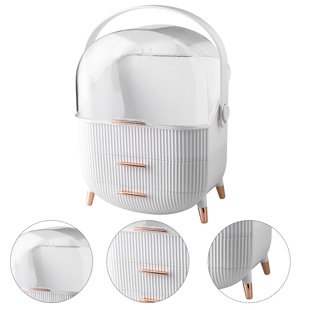 Multi-Function Make Up Case Dustproof Cosmetic Storage Box,