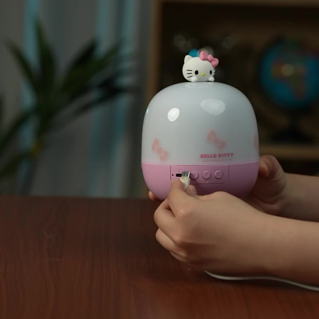 Hello Kitty LED Projection Lamp 360° Rotating Night Light,