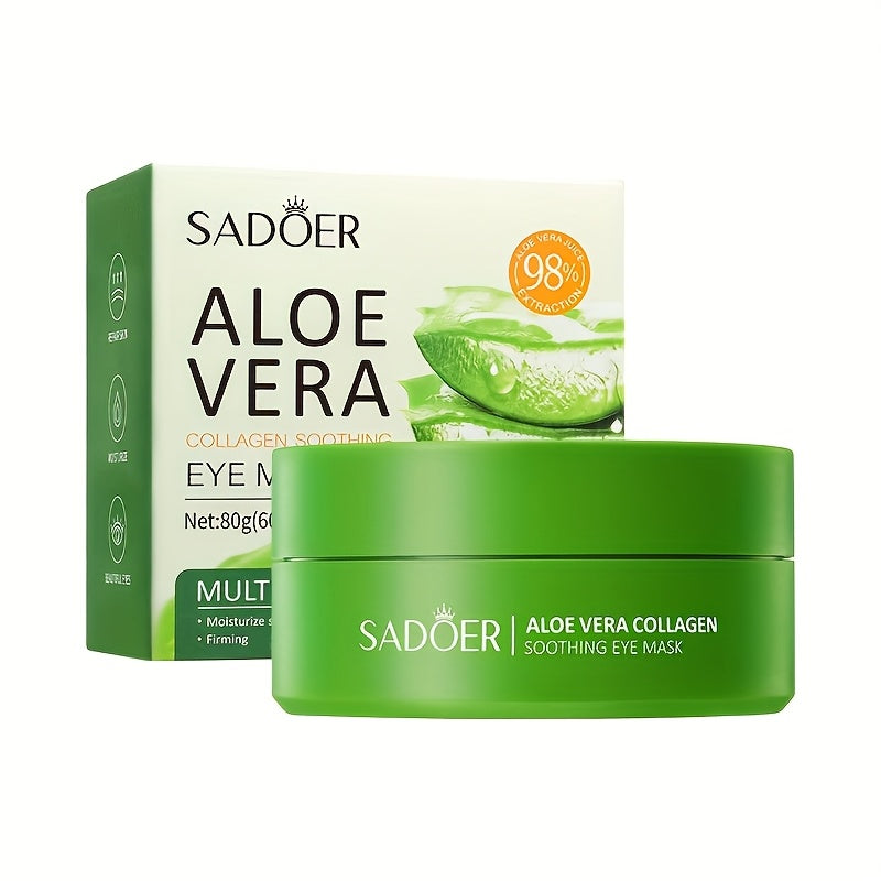Algae Eye Mask. Collagen Eye Patch, Hydrating and Firming Light Beige Eye Mask