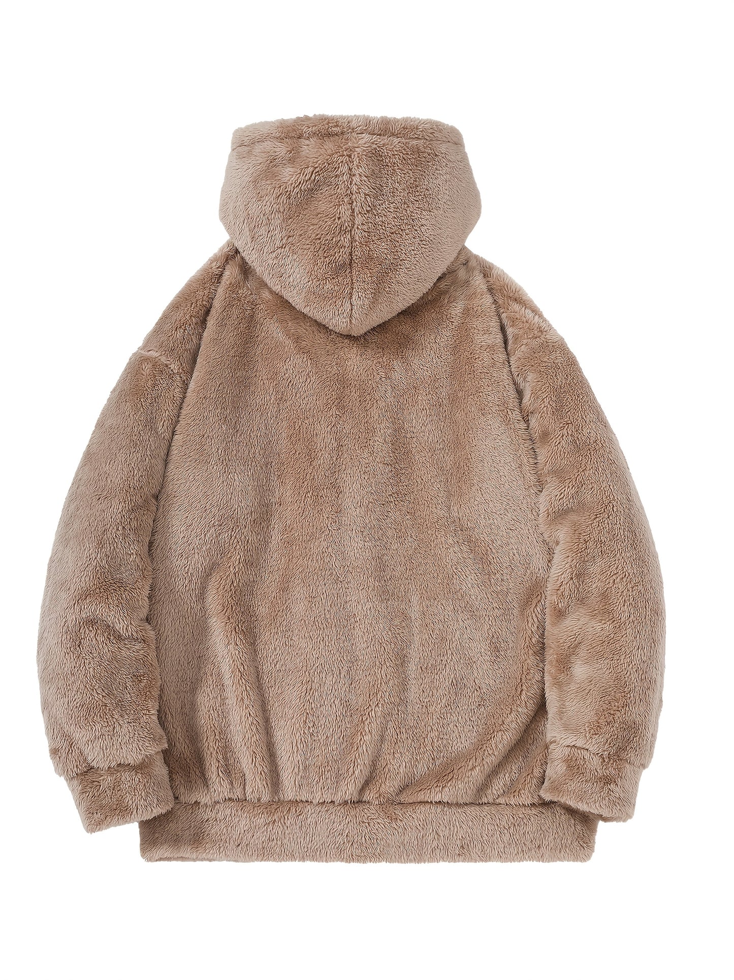 Men'S Solid Colour Hooded Sweatshirt with Long Pants, a Thickened And Warm Two-Piece Set.