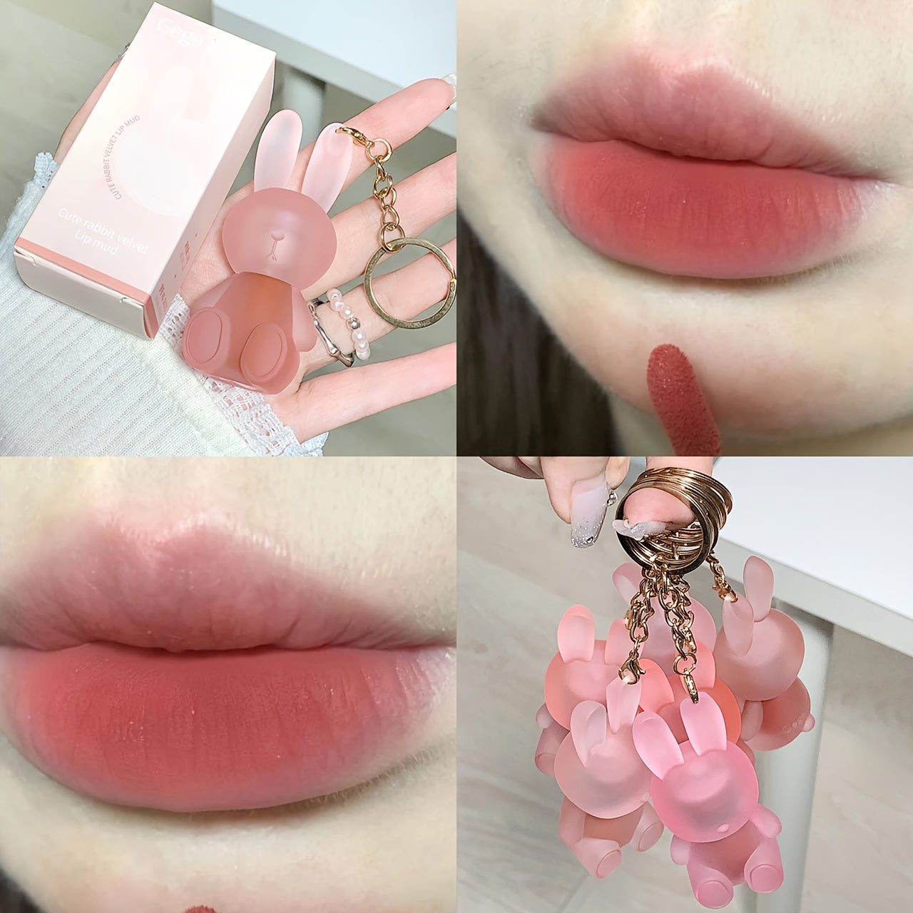 Fluffy Lip Mousse Matte Matte Lip Gloss that Won't Fade or Stick to the Cup, Enhances the Look of the Lips, Lightweight Airy Lip Gloss that Won't Dry Out