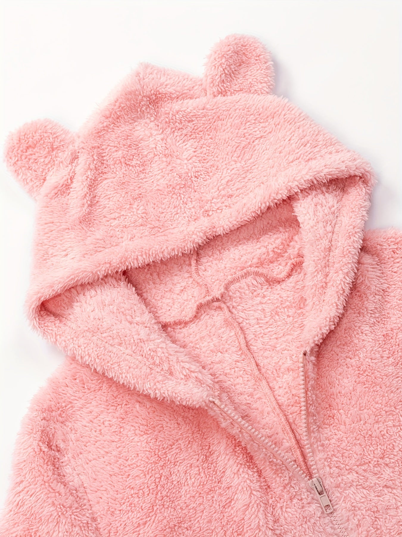 Women's Plush Fleece Pajama Jumpsuit - Hooded, Zip-Up, Easy-Care,