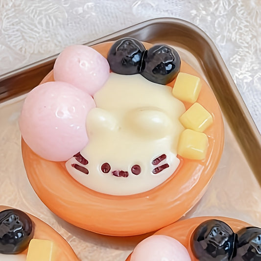 Dream linkage! The cake-shaped encounter with cute cat squeeze toys, ingenious hand-made details, full filling and good rebound color can convey warmth whether it is used as a Youngsters's room decoration or given to relative