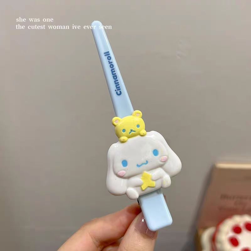 Large Cute Sanrio Hair Clip - Resin, No-Trace Side Clip with Cute Character Designs, Ideal for Teenage and Women, Hair Accessory | Playful Accessory | Durable Hair Clip, Hair Clip Holder