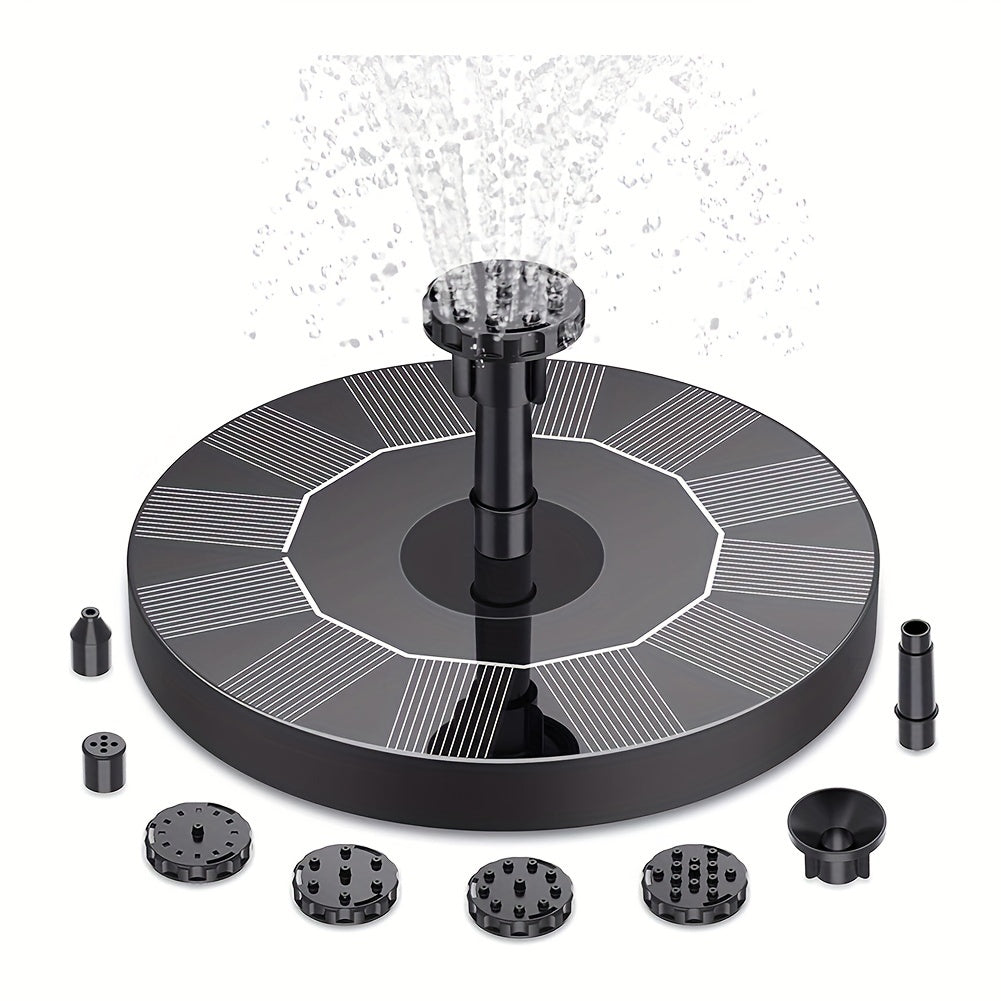 1.5W Solar Fountain Pump with 6 Nozzles