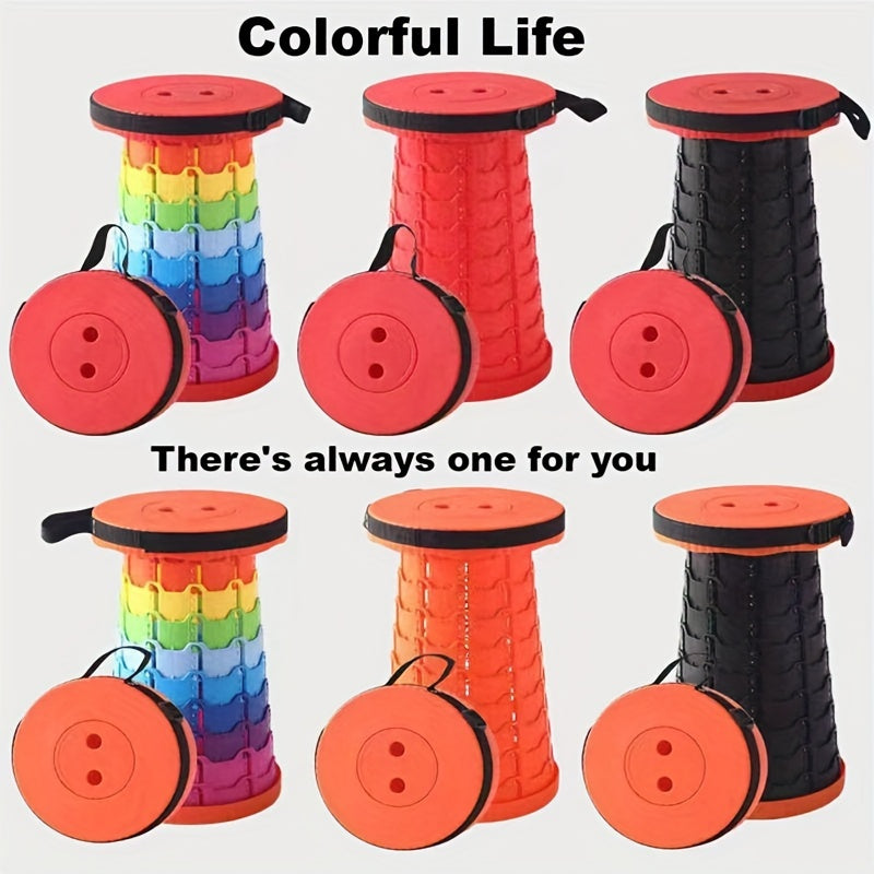 1pc Ultra-Lightweight Portable Folding Stool - Durable & Easy-to-Carry for Camping, Hiking, Fishing Adventures - Perfect Outdoor seating Solution