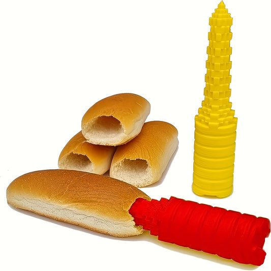 Plastic Hot Dogger, Hot Dog Bun Driller, Perfect for Grilling and BBQ, Ideal Size for Brats and Other Sausages