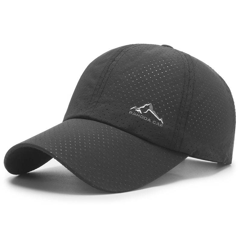 Cool Trendy Low Key Curved Brim Baseball Cap, Quick Dry Breathable Fresh Trucker Hat, Snapback Hat For Casual Leisure Outdoor Sports