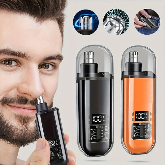 Electric nose hair trimmer, very stylish, mini and compact, portable, suitable for both men and women.