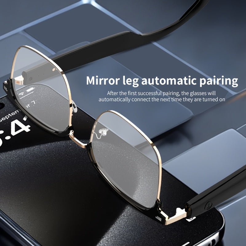 LIFEBEE Wireless 5.4 Smart Glasses Headphone, Smart Color Changing Wireless Glasses With Wireless Calling, Built-in Microphones, AI Voice Assistant, Music Control, Remote Photography, Multifunctional Wireless Glasses For Outd