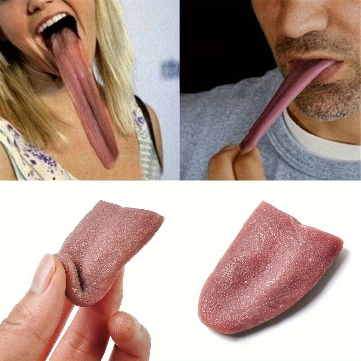 1pc Realistic Fake Tongue, Silicone, for Pranks and Party Favors, Adult Novelty, No Electricity Needed, Featherless - Ideal for Halloween, Easter, Birthdays & More