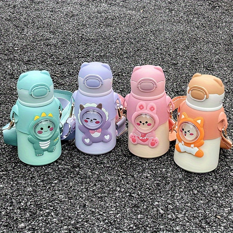 1pc Cartoon Stainless Steel Vacuum Flask, 520ml