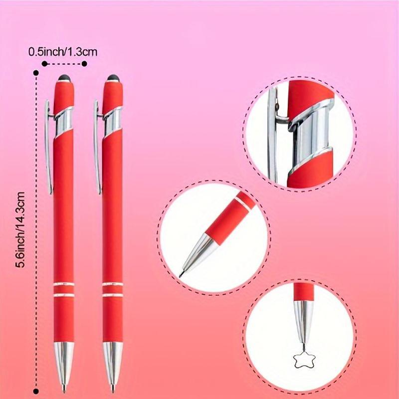 8pcs/16pcs/24pcs Round Metal Retractable Ballpoint Pen Set | Smooth Writing Experience, Medium Tip, Suitable for Office, School, Diary and Art Projects, with Personalized Touch