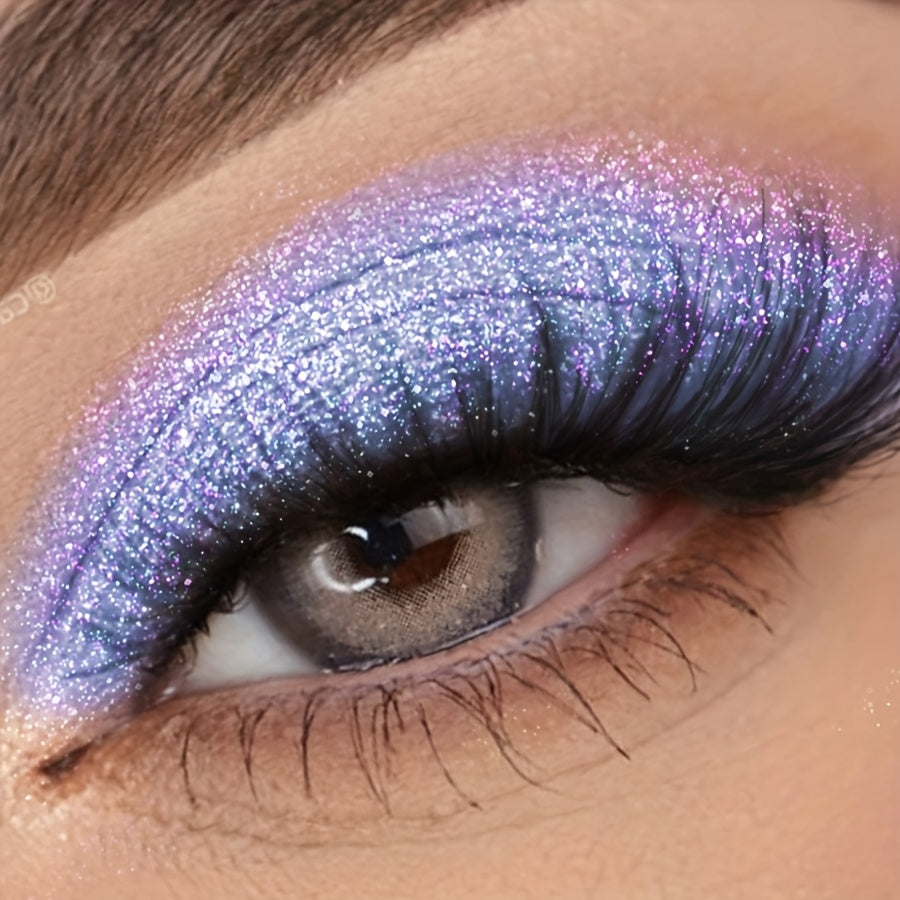 Waterproof, Sweatproof, Metallic Shimmer - Glitter Eyeshadow Pencil, Monochromatic Purple Pink, Creamy Texture for Bold Eye Makeup Looks, Makeup Essentials, Monochromatic Makeup, Eye Makeup Glitter