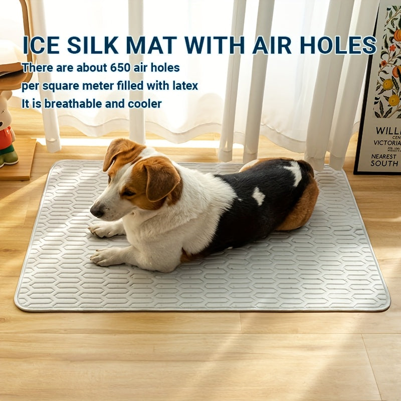[2025 UPGRADED ICE-COOl MODEL] Summer Pet Cooling Mat Pad And Sleeping Pad Bed for Cat & Dog - Sweat Absorbent Surface - Keeps your pets cool and comfortable all summer long - Suitable for Small, Medium, and Large Cats & Dogs