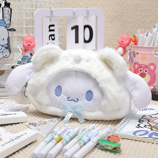 Sanrio Flannel Cartoon Dog Pen Case