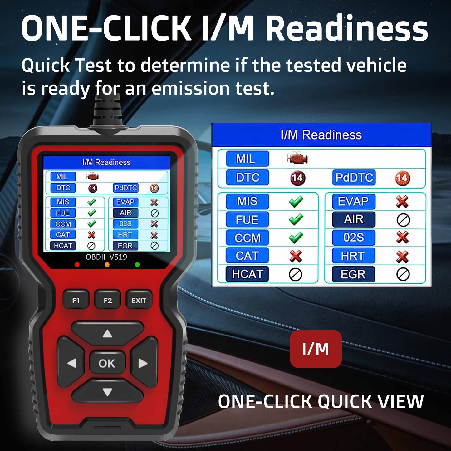 Professional OBD2 Scanner with 35,901 DTC Library & 2025 Model Updates - Live Data Stream, Battery Voltage Checker, Check Engine Light Reset, No Battery Required for Cars, Trucks, SUVs (2024 Release), Vehicle Maintenance Tool