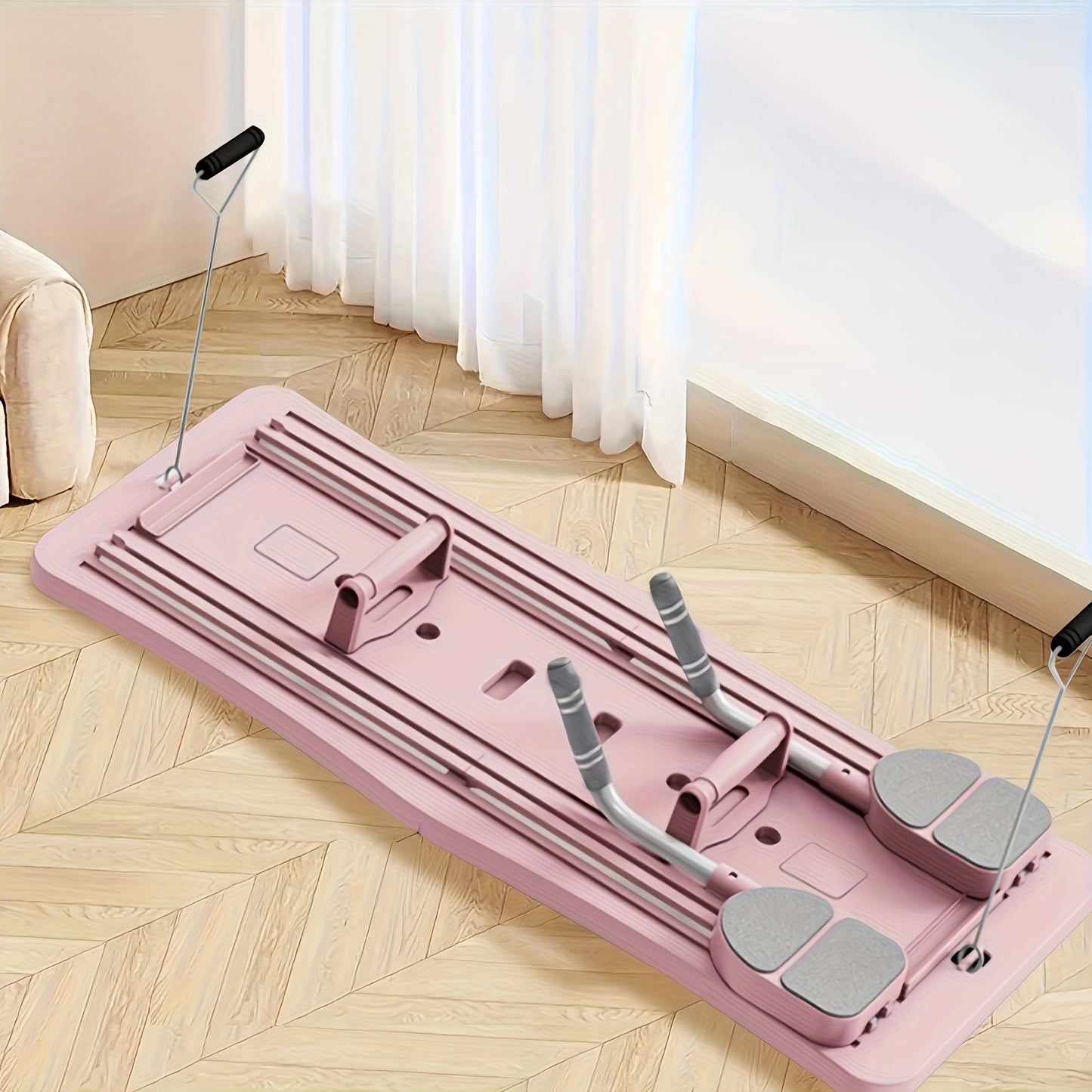 One Piece Four Sets of 6 Accessories High Quality Eight-in-One Abdominal and Push-up Exercise Board - Essential Multifunctional Pilates Abdominal Trainer for Muscle Conditioning and Core Strengthening, Lightweight, Foldable a