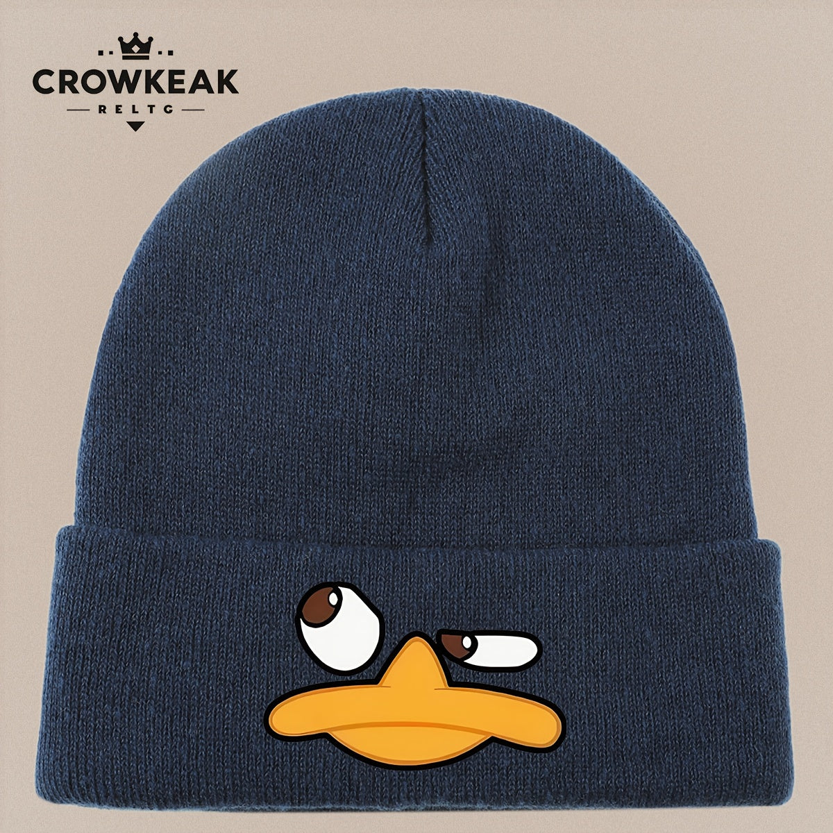 Angry Duck Face Winter Beanie Hat
