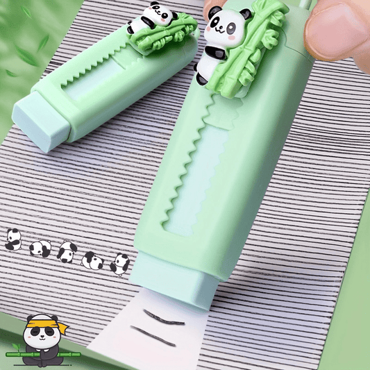 [15pcs Cute Panda Mechanical Pencil] 15pcs Cute Panda Mechanical Pencil Set with Refills & Erasers - 0.5mm Black Ink, Perfect for Writing, Drawing & Sketching, Kawaii, Tubes