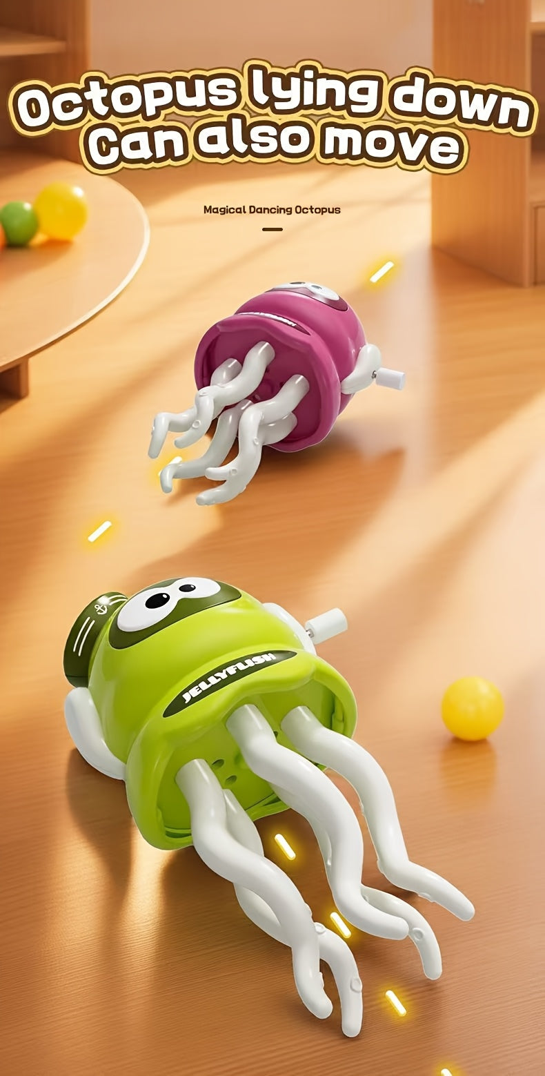 A dancing octopus with a twist mechanism,u