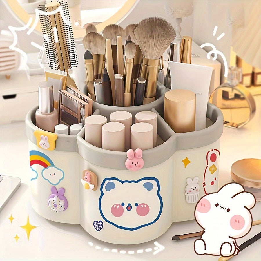 Cute Rotating Pen Holder, Large Capacity, Lightweight, Durable
