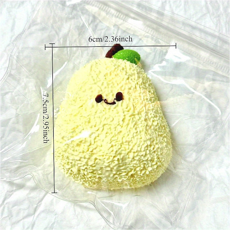 Cute Pear-Shaped Toy - Soft, Slow Rebound Squeeze Toy with Textured Surface & Adorable Smiling Pear Design, Perfect for Party Favors, Birthday Gifts, and Holiday Surprises, Anxiety Toys
