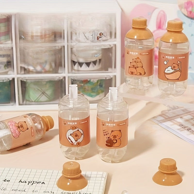 5-Pack Cute Cartoon Capybara Correction Tapes Capybara Correction Tapes Easy to Use for Instant Correction Can Modify Wrong Writing at Any Time Suitable for School And Office Supplies
