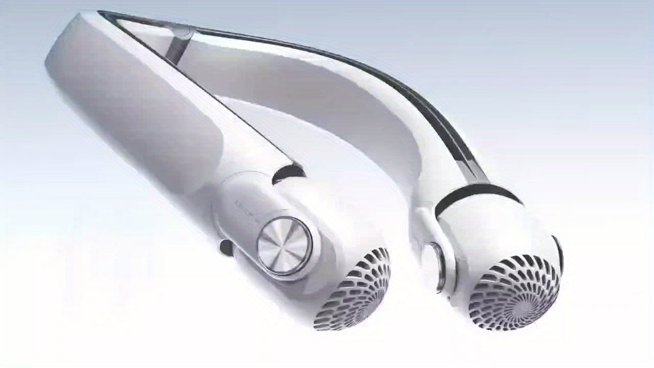 Upgraded Bladeless Neck Fan – Portable, Rechargeable, Wearable Cooling